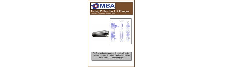Free Timing Pulley Stock Catalogue
