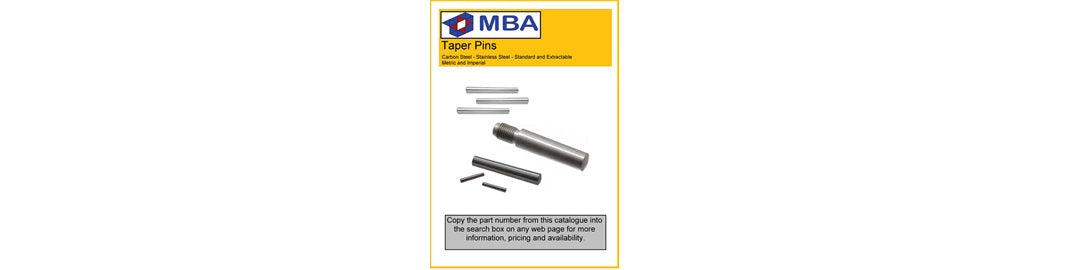 Free Taper Pins Catalogue