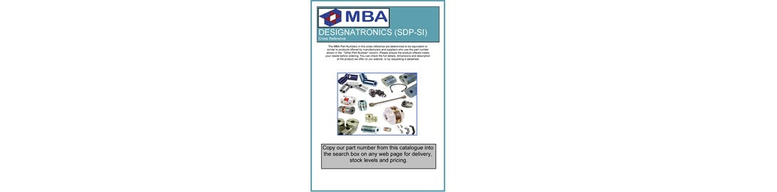 Free Cross Reference for Designatronics and SDP-SI