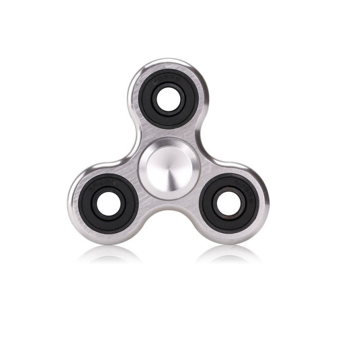 Promotional Items -  Fidget Spinner - Silver Aluminium Body - Free running - Aluminium Body