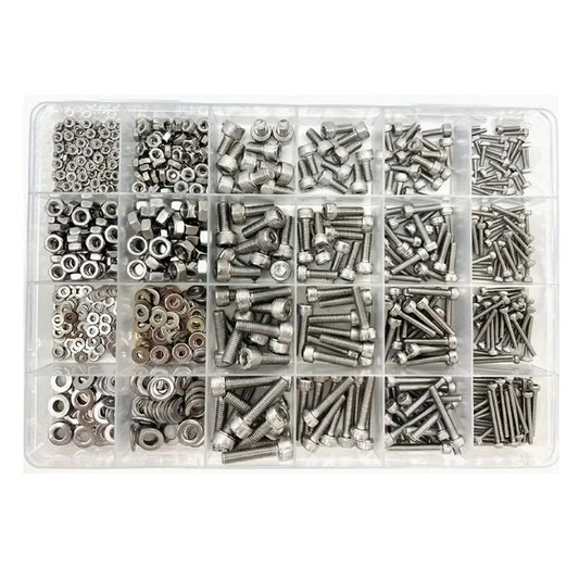 All Assortment Kits - Selection Screws 880 - Metric Cap Screws, washers and nuts - Stainless Steel 304 Similar to A2, 18-8 HRB80