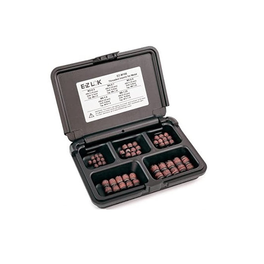 Assortments Thread Repair -  303 Stainless Steel Passivated Imperial - 10 off 10-32 UNF, 10 off 1/4-28 UNF, 10 off 5/16-24 UNF, 10 off 3/8-24 UNF, 6 of 1/2-20 UNF - Stainless Steel 303 PV Similar to A2, 304, 18-8