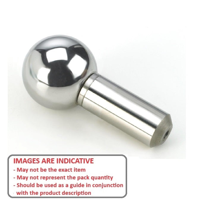 1084695 | BLTO-00953-CS-2 --- Tooling Balls - 9.525x4.763x19.05 mm Two Piece - Carbon Steel Ball