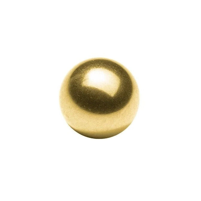 1073826 | BL-00635-BR-G500 (PK-10) --- Metallic Balls - 6.35 mm Brass - AFBMA Grade 500 Ball