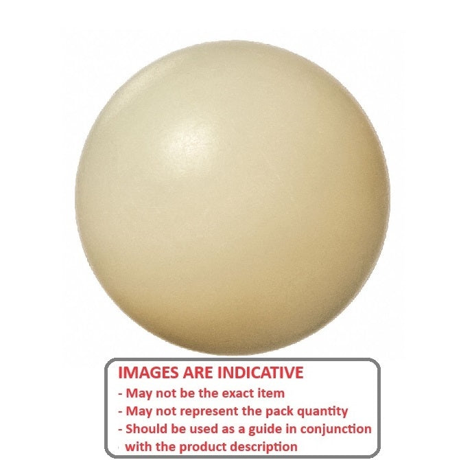 1048644 | BL-00318-NY (50 Pcs) --- Plastic Balls - 3.18 mm Nylon - Polyamide 6/6 - - Grade 2 Ball