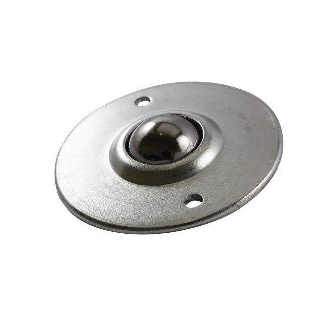 Flange Mount Ball Transfer Units - 54 kg - 12x46.5 mm - Stainless Steel AISI 420C Rc 46-52