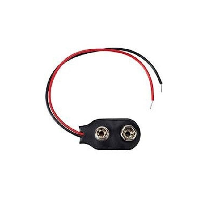 Holders Battery Accessories -  9V Snap On 9V Battery  - Plastic