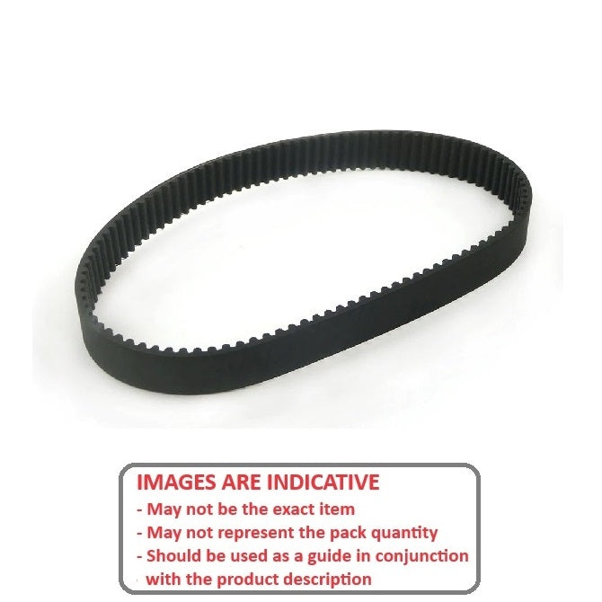 1193895 | B-030S-0129-0060-NFB (5 Pcs) --- Timing 3mm Pitch Belts - 129 tooth - 387x6 mm S3M - Nylon Covered Neoprene with Fibreglass Cords Belt