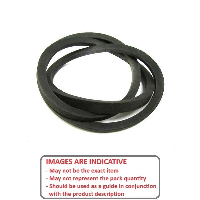 1219851 | BV10-01270-M50 --- Vee Belts - 1270.0 - 50.0 in. - mm - - - 10.0 x 5.5mm M 3L - Natural Rubber - Fabric Jacket Belt