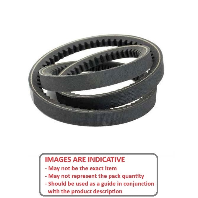 1220234 | BV16-01549-5VX610 --- Wedge Belts - 1549.4 mm - - - 15.9 x 13.5mm Notched 5VX - Natural Rubber - Fabric Jacket Belt