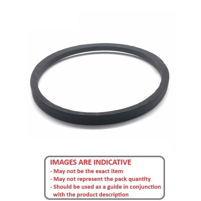 1218951 | BV10-00775-3V315 --- Wedge Belts - 775 mm - 9.7 x 8.0mm - Natural Rubber - Fabric Jacket Belt