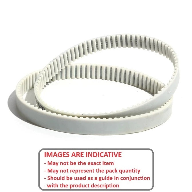 1193173 | B-020G-0126-0060-NFC --- Timing 2mm Pitch Belts - 126 tooth - 252x6 mm - Nylon Covered Neoprene Rubber with Fibreglass GT2 or Carbon Fibre GT3 Cords Belt