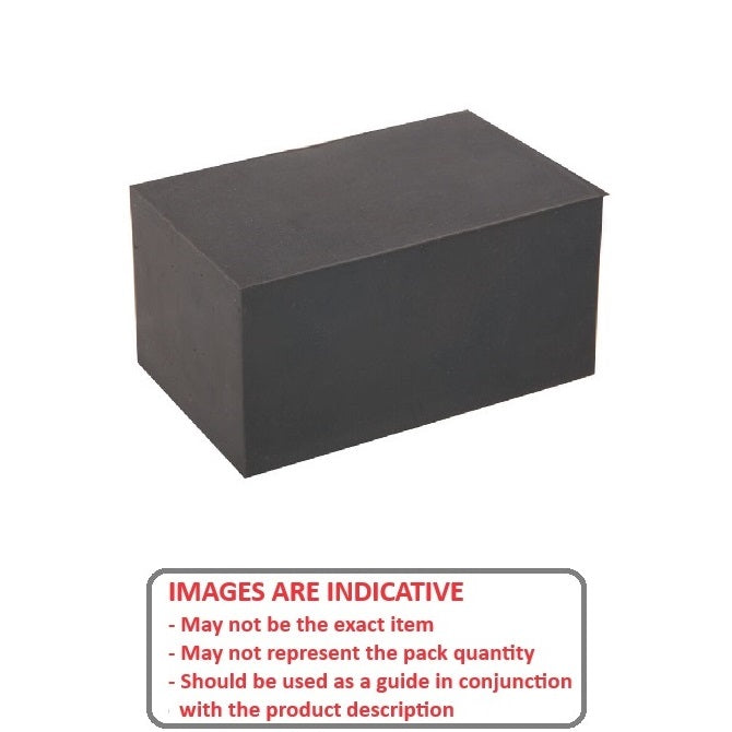 1186702 | FRB-80RS --- Square and Rectangular Bumpers - 101.6x38.1x25.4 mm Standard - Neoprene Rubber 60A Bumper