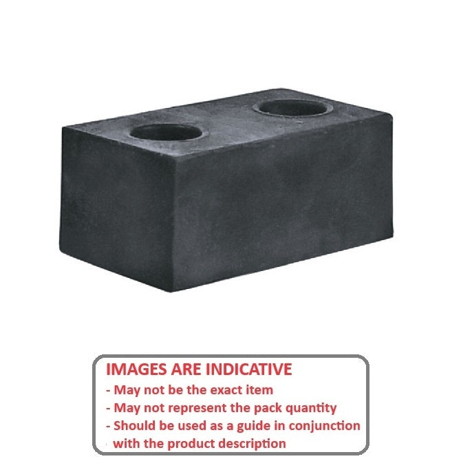 1118963 | FRB-560RS --- Square and Rectangular Bumpers - 19.05x19.05x15.875 mm Steel Plated - Polyurethane Bumper