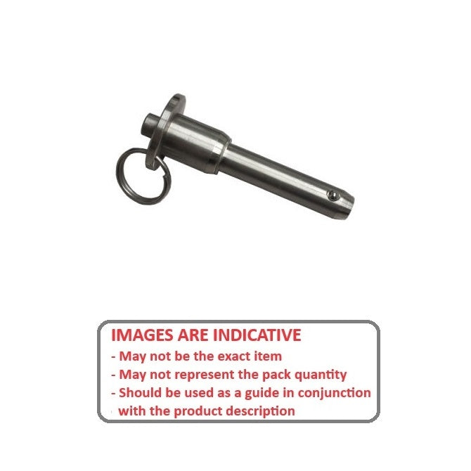 1078071 | BLP-079-0317-BT-S17 --- Ball Lock Pins - 7.94x31.75 mm - 17-4 PH Stainless / Aluminium Handle Button Handle Pin