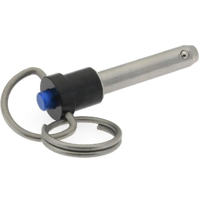 1056383 | BLP-048-0254-RHI-S17 --- Ball Lock Pins - 4.76x25.4 mm - 17-4 PH Stainless Ring Handle Industrial Stainless Steel Pin