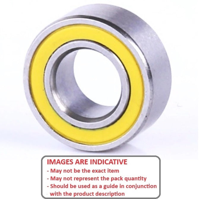 1126467 | SMR3722-2RY-T9H-ECO --- Single Row Ball Bearings - 22x37x9 mm Unflanged - Stainless Steel AISI 440C - High Speed T9H Cage Bearing