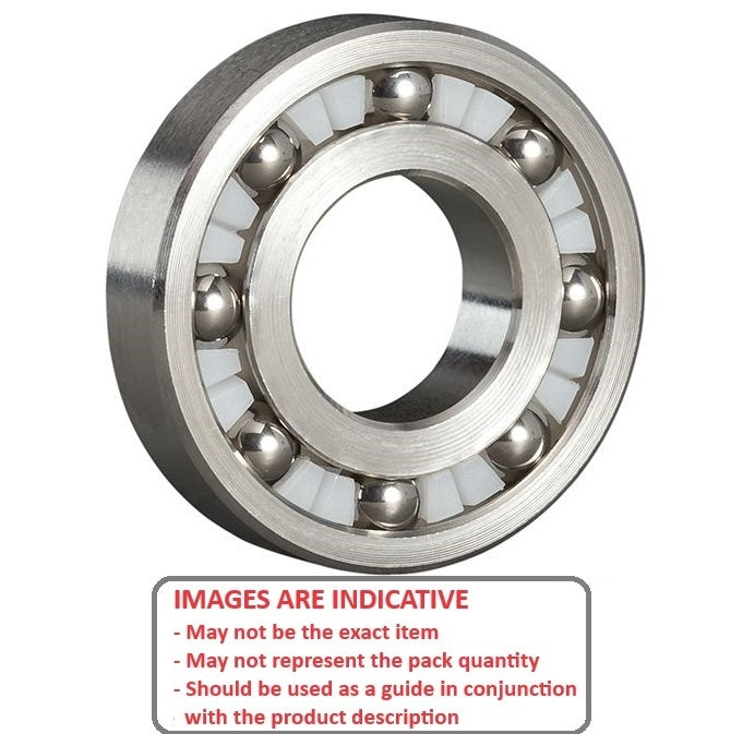 1067029 | S316-626 --- Single Row Ball Bearings - 6x19x6 mm Unflanged - Stainless Steel 316 Similar to A4, 18-10 Bearing