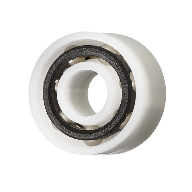 1086506 | P-DR-R12212-AS6 --- Plastic Bearings - 9.525x34.925x11.113 mm - Acetal with Stainless 316 Balls Bearing