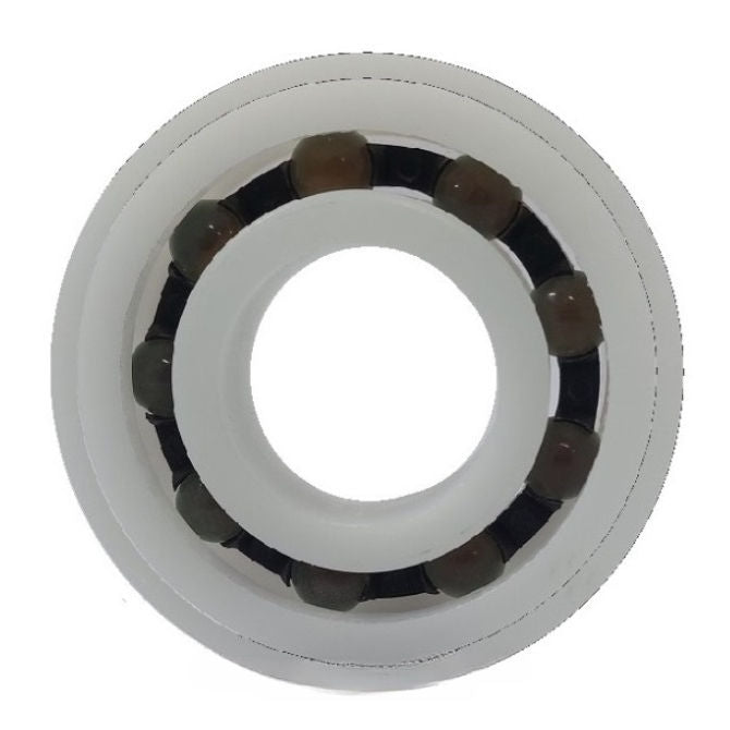 1058580 | P-FR3-AGL --- Plastic Bearings - 4.763x12.7x3.969 mm / 14.351 mm - Acetal with Glass Balls Bearing