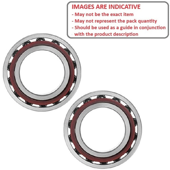 1132100 | 7205-15-T9H-DBLJP4 --- Angular Contact Bearings - 25x52x15 mm Single Row Ball - Chrome Steel SAE 52100 - High Speed Polyamide Cage Bearing