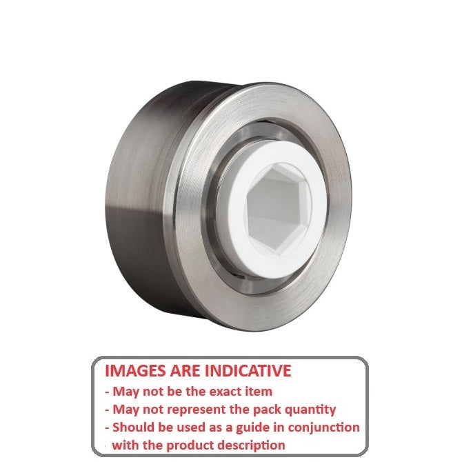 1094368 | CB-406-111H-18-6S --- Conveyor Bearings - 11.11x40.64x17.78 mm / 23.62 mm Single Row - Stainless Steel 316 Balls and Races Bearing