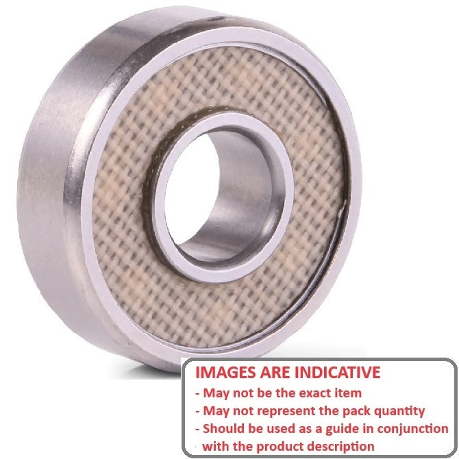 1072103 | DR-WR4-12E-TTS-ECO --- Double Row Ball Bearings - 6.35x19.05x19.05 mm / 22.225 mm Radial - Chrome Steel SAE 52100 - Cadmium Plated Bearing