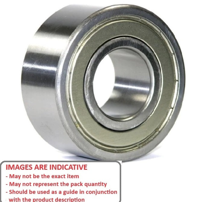 1115485 | 5203ZZ --- Angular Contact Bearings - 17x40x17.5 mm Double Row Ball - Chrome Steel SAE 52100 Bearing