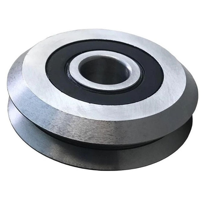 1054306 | SMR75.438-22-YY-VP --- Plain Guide Wheels Dual Vee - Guide Wheel Size Reference 4XL 75.438x25.4 mm - Stainless Steel AISI 440C