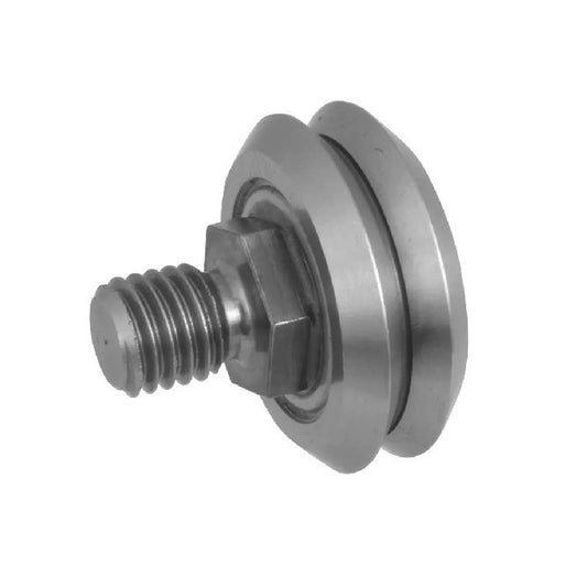 Studded Guide Wheels Dual Vee - Guide Wheel Size Reference 2 - 30.7x11.13 mm - Chrome Steel SAE 52100 with Shields