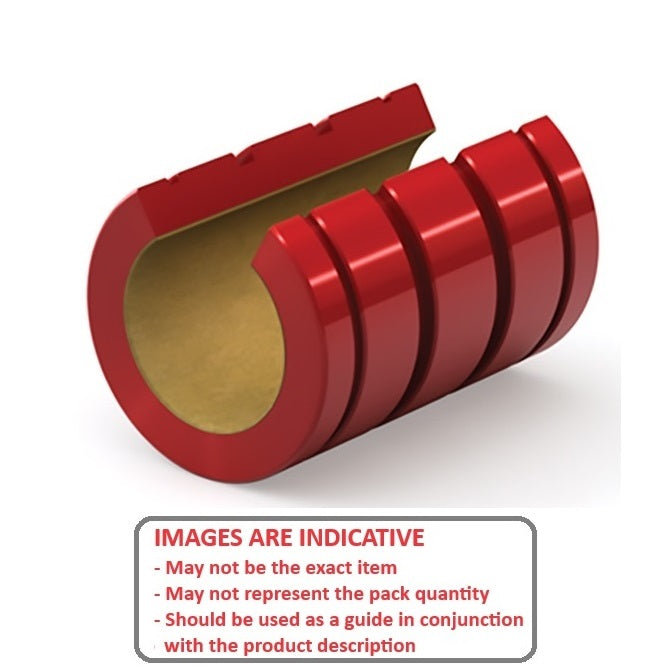 1110295 | LOP-0159-029-038-FGP --- Sliding Bearings Linear - 15.875x28.575x38.1 mm - Frelon Gold Lined Bearing