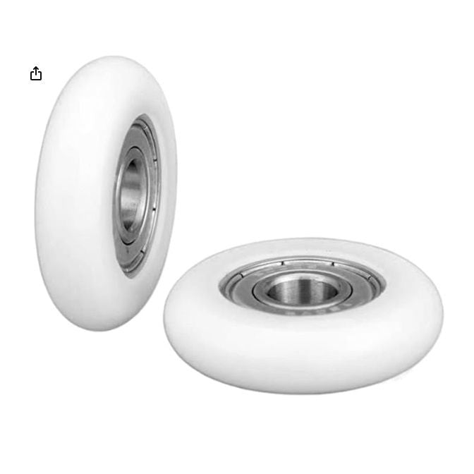 1127851 | NRV-0225-060-B-ZZ --- Nylon Tyre Through Bore Convex Rollers - 22.5x6x6 mm - Chrome Steel and Acetal Roller