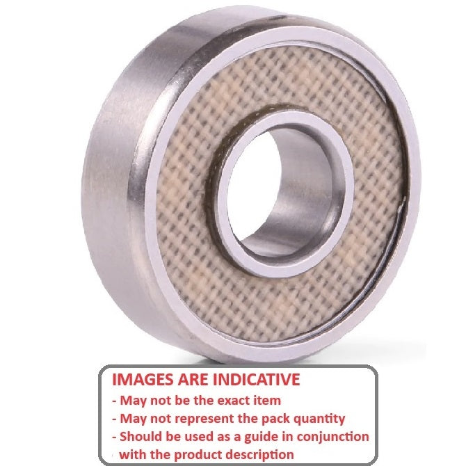 1044389 | SMR63A-TTS-MC3 (5000 Pcs) --- Single Row Ball Bearings - 3x6x2.5 mm Unflanged - Stainless Steel AISI 440C Bearing