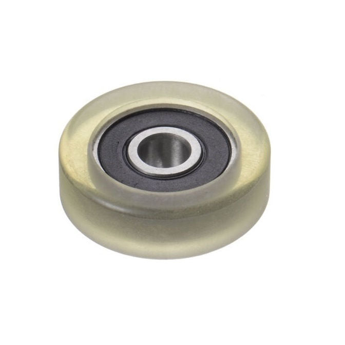 1093758 | PR-0110-030-ZZ-ES-55 (100 Pcs) --- Pressure Roller with Bearing Rollers - 11x3x4 mm Urethane OD - Stainless Steel AISI 440C