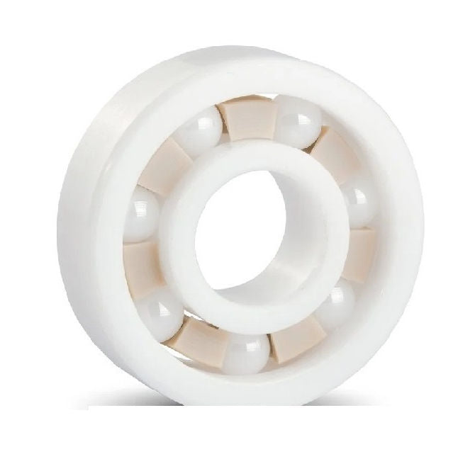 1051962 | CZR-MR74-MC34-TF-DRY (10 Pcs) --- Single Row Ball Bearings - 4x7x2 mm Unflanged - Ceramic Zirconia - PTFE Cage - ZRO2 Balls Bearing