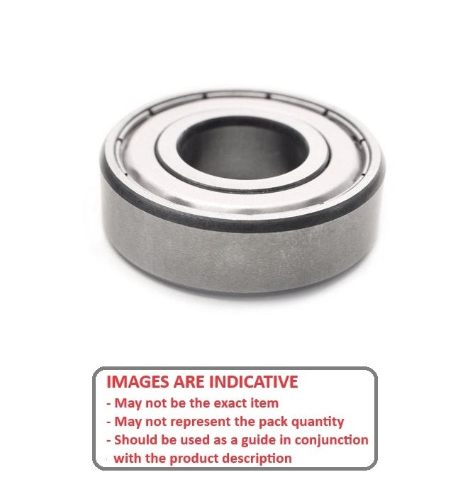 1091215 | 6900-ZZS-N-SPEC-ECO (3 Pcs) --- Single Row Ball Bearings - 10x22x6 mm with Snap Ring Groove - Chrome Steel SAE 52100 Bearing