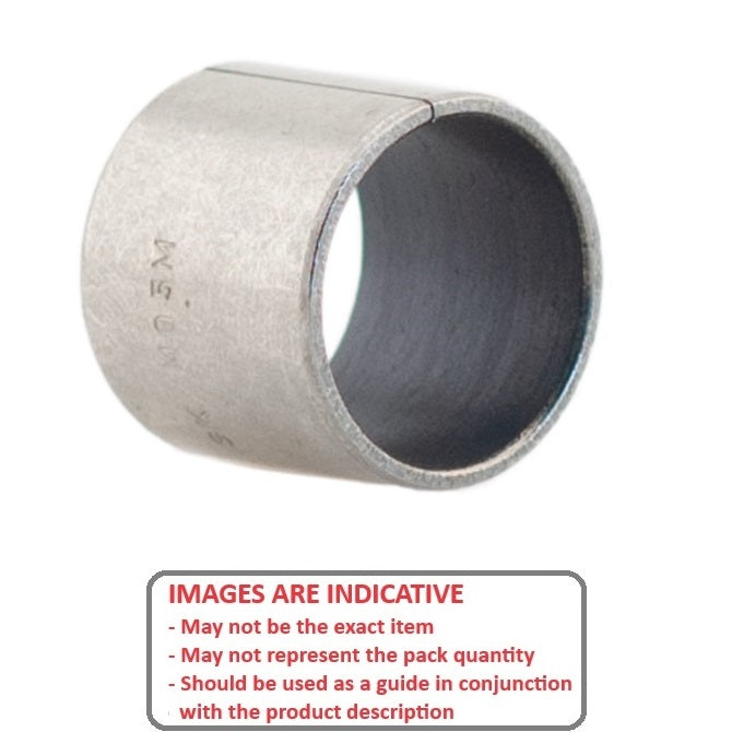1047421 | BP0032-0048-0032-DU (5 Pcs) --- Unflanged Bushes - 3.175x4.763x3.175 mm Split - Steel DU with PTFE Bush