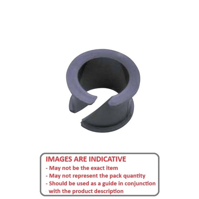 1070465 | BF0064-0079-0051-PC2 --- Clip Bushes - 6.35x7.938x5.08 mm Double Flanged - Plastic Bush