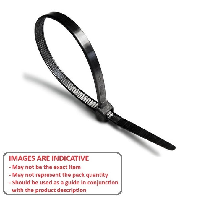 1217454 | CT-500-B-PK15 (15 Pcs) --- Cable Ties Cable and Accessories - 500x4.8 mm - Black Standard - Plastic Cable Tie