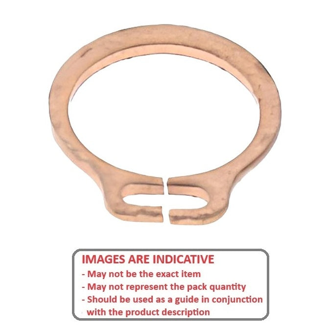 1059518 | CCE-00478-B (20 Pcs) --- External Retaining Rings - 4.78x0.38x4.45 mm Circlips - Beryllium Copper Circlip