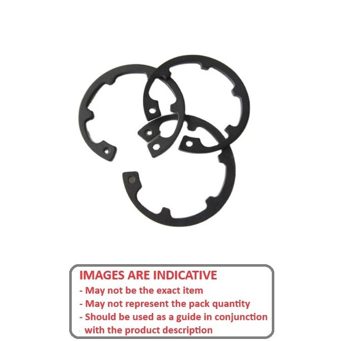 1116076 | DJK-018 (100 Pcs) --- Internal Retaining Rings - 18x1x19.15 mm Circlips - Carbon Steel Circlip