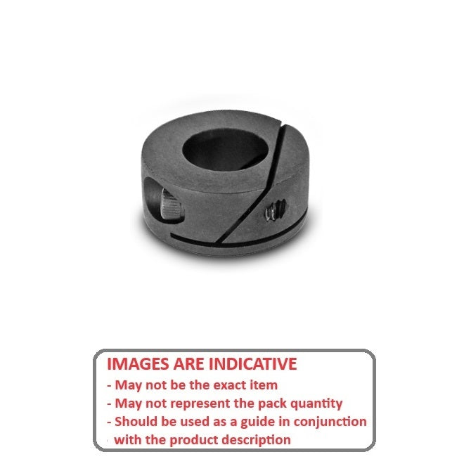 1046821 | COL-00305-011-07-FC-BRB --- Shaft Collars - 3.048x11x7 mm - Brass With Black Oxide