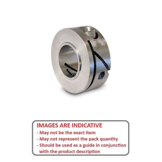 1091534 | COL-01000-025-11-FC-S3 --- Shaft Collars - 10x25x11 mm - Stainless Steel 303/304 Similar to A2, 18-8 HRB80