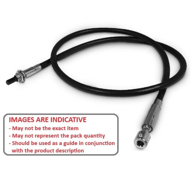 1074297 | CP-064P-064-33-0610-FSC --- Panel Mount Flexible Shafts - Panel Mount 6.38 609.6x3.3 mm Cased - Steel / Plated Steel Shaft
