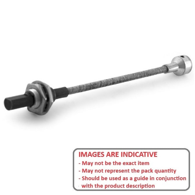 1059587 | CP-048P-048-48-0229-FS --- Panel Mount Flexible Shafts - Panel Mount 4.78 228.6x4.8 mm Open - Steel / Plated Steel Shaft