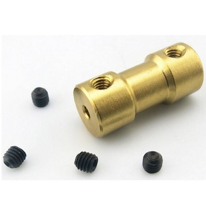 1047479 | CP-032-050-09-R-B (5 Pcs) --- Rigid Couplings - 3.175x5x9 mm Hobby Brass - Brass Coupling