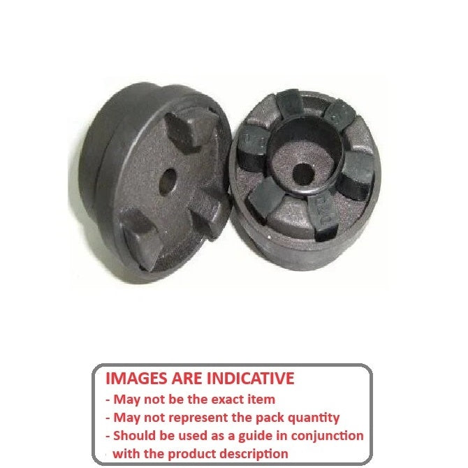 1089572 | CP-100-HUB-J-HRC-69 --- HRC Couplings - 10x10 mm - Coupling Half Pilot Bored - Steel