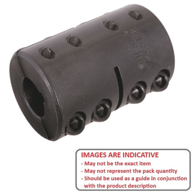 1085409 | CP-095-127-32-044-R2-SC --- Rigid Couplings - 9.525x12.7x31.75 mm Clamp - Steel Coupling