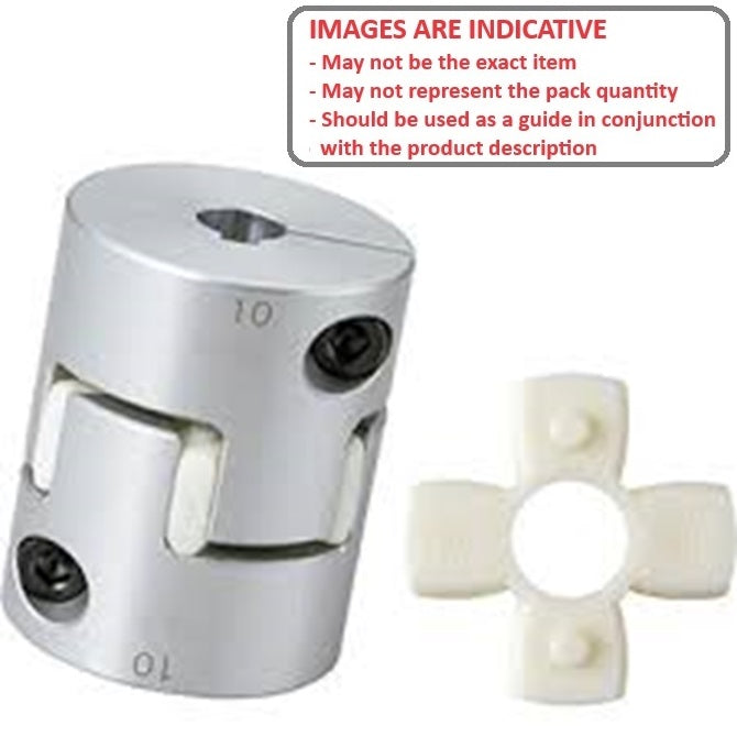 1109595 | CP-159-159K-40-066-J-PU92C --- Spider Type C Complete Couplings - 15.875 15.875 - Keyed - 39.9 mm - Aluminium with 92 Duro White Spider