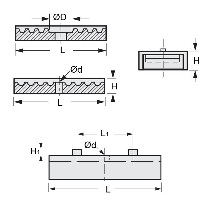 1045011 | CL-030HG-09-LD --- Timing Clamp Belts - Suitable Pitch HTD or GT - 3mm - 9x9.4 mm Light Duty - Carbon Steel